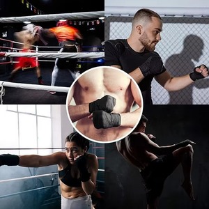 Bandages de boxe et de kickboxing pour le soutien et la protection des poignets, entraînement MMA Muay Thai, équipement de sport personnalisé pour la gym et le fitness - Product Image 5