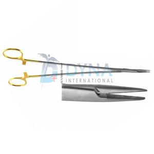 Dynaintl High Quality 10" TC DeBakey Vascular Needle Holder Straight Serrated Jaws CE Certified Cardiovascular Instruments Model - Product Image 4