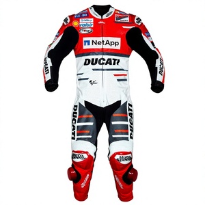 ชุดแข่งรถมอเตอร์ไซค์ Rucati Custom Fit หนังจิงโจ้/หนังวัวเย็บสามชั้นแบบมืออาชีพ ชุดจั๊มสูทแบบชิ้นเดียว/Traje - Product Image 1