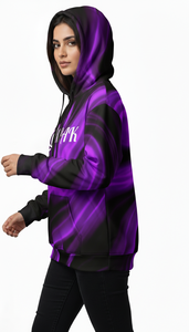 Sweat à capuche unisexe surdimensionné à coupe décontractée pour l'hiver avec motif brodé par sublimation sur toute la surface pour un style streetwear décontracté - Product Image 2