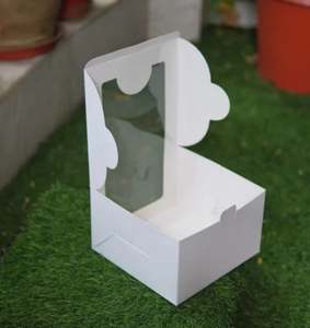 กล่องเค้กคุณภาพสูงสำหรับร้านขนมหวาน พร้อมหน้าต่างใส กล่องเค้กแบบสองหน้าต่างราคาสมเหตุสมผล โดยผู้ส่งออก - Product Image 3