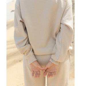 Conjunto deportivo unisex de felpa francesa verde personalizado para hombre y mujer, chándal para mujer - Product Image 3