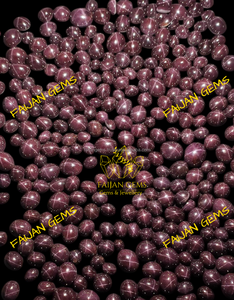 พลอยกุหลาบแดง FAIJAN GEMS คุณภาพสูง รูปทรงหลากหลาย คุณภาพธรรมชาติระดับ A+ พลอยหลวม รับรองโดยบุคคลที่สาม แบบคาโบชอง ปรับแต่งได้ - Product Image 2