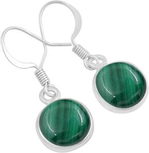 Malachite pierres précieuses meilleur Design boucles d'oreilles 925 boucles d'oreilles en argent Sterling massif pour femmes et filles boucles d'oreilles pendantes bijoux en argent - Product Image 1