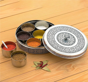 High Quality Stainless Steel Spice <b>Box</b> Mirror Finish Spice <b>Box</b> Kitchen Accessories Spice <b>Box</b> - Product Image 6