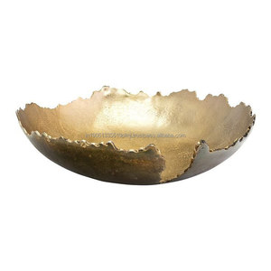 Ventes en gros de bols en aluminium écologiques de luxe pour centre de table de fête, service de nourriture, finition nickelée - Product Image 5