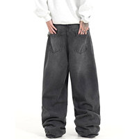 Shorts en jean baggy personnalisés à taille mi-haute et jambe large, style skater, respirants, en toile, décontractés, streetwear, confortables