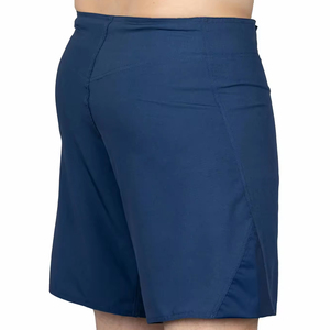 Shorts Homme Bleu Marine Séchage Rapide Taille Élastique Couleur Unie Style Sport Décontracté Tissé Longueur Courte Qualité Supérieure Prix Usine - Product Image 3