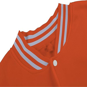 Custom Logo Vintage Varsity <b>Jacket</b> for Men Stand Collar <b>Leather</b> Sleeves Embroidery - Product Image 3