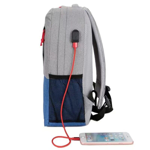 Sac à dos pour ordinateur portable léger, imperméable, avec port USB, unisexe, nouveau design, pour l'université et l'école, tendance, pour un usage quotidien au bureau - Product Image 2