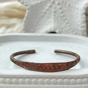 Bracelet en cuivre torsadé rond de haute qualité, fait main, en cuivre pur massif, bracelet manchette, prix de gros - Product Image 6