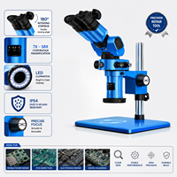 Trinocular Stereo Microscope 10X | Sunshine 180° Rotating Foldable Design | IP54 Protection | Manual Focus Precision Inspection