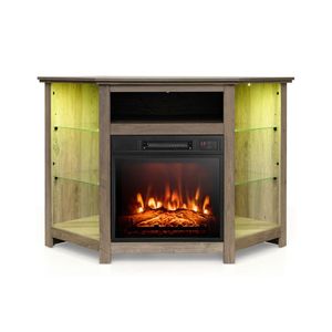 Smart APP controllata angolo camino TV Stand con luci a LED per 50 pollici TV - Product Image 1