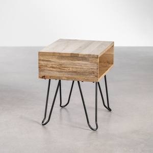 Vandana Amber Structure Pack de 2 mesitas de noche de madera reciclada Tital - Product Image 4