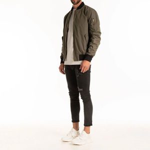 Blousons Bomber Homme Personnalisés OEM avec Votre Propre Logo, Col Montant, Nouveau Design, Tissu Respirant, Fermeture Éclair, Blousons Aviateur - Product Image 6