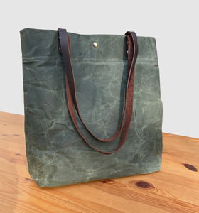 Bolsa de Mano de Lona y Cuero, Estilo Vintage, para Viajes y Compras, de Gran Capacidad y Duradera, LCTB-0073 - Product Image 2