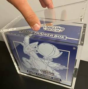 Factory Price 2025 Customized Color for Clear <b>Acrylic</b> Booster <b>Box</b> <b>Card</b> Protector Modern Design for Home Decor Safe Storage - Product Image 5