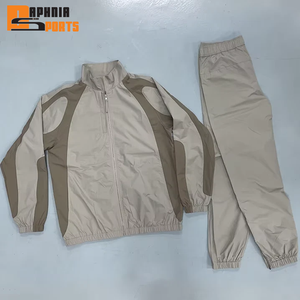 Conjunto de Chándal de Dos Piezas Personalizado para Invierno, Estampado, Transpirable, Impermeable, Cortavientos, con Capucha, Cierre de Cremallera y Cintura Elástica - Product Image 1