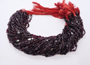 Natural Rhodolite <b>Garnet</b> Smooth Pear Shape Beads 5x8MM Red Rhodolite <b>Garnet</b> Gemstone Beads 14 Inch Fancy Pear Shape Jewelry - Product Image 2