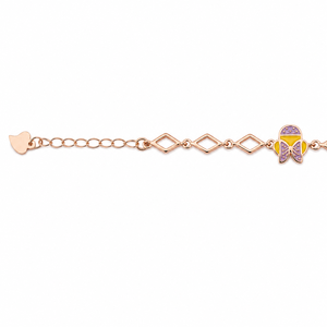 Bracelet en argent sterling 925 avec breloques papillon et éléphant, design géométrique à maillons polis, bijoux pour filles pour le quotidien et les fêtes - Product Image 2