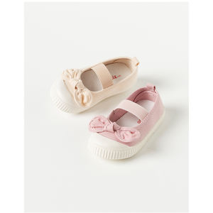 Chaussures à enfiler coréennes OZKIZ confortables avec ruban pour filles de 2 à 6 ans – Vente en gros de mode enfantine pour le printemps/automne - Product Image 1