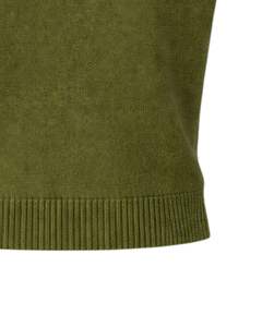 Suéter de Punto sin Mangas para Mujer, Color Verde Oliva, Personalizado, Suave y Ligero, Cuello Redondo, Informal, Chaleco de Verano, Elegante y Moderno - Product Image 6