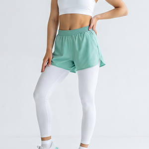 Leggings de compression pour femme à porter sous un short, pour la gym, le yoga et le fitness, couche de base écologique, double couche - Product Image 1