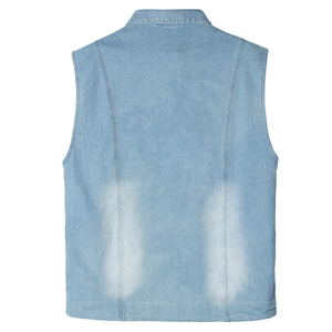 2026 Casual Winter Jeans <b>Vest</b>-breathable Quick Dry Denim <b>Vest</b> For Youth Trendy Stylish Factory Supply Denim <b>Vest</b> - Product Image 2