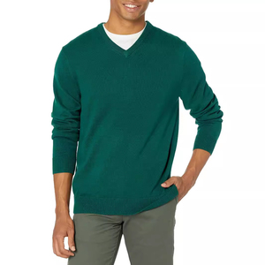Suéter de Hombre de Manga Larga, Nuevo Estilo, Alta Calidad, Transpirable, Corte Regular, Cuello en V, Tejido - Product Image 4