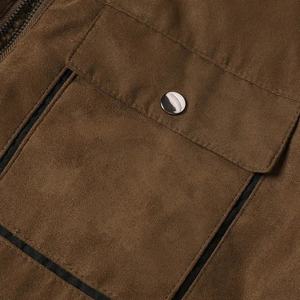 Blouson Bomber Homme Hiver Style Urbain Décontracté 100% Coton Toile Épaisse Chaude Coupe-Vent Respirante Rembourrage Polyester - Product Image 4