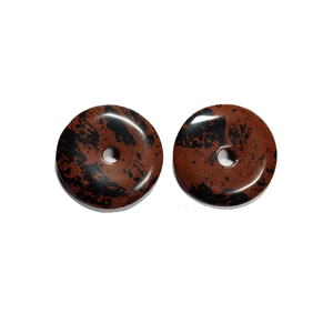 Donuts en cristal naturel : Obsidienne acajou, pierre précieuse, pierre de guérison Reiki, Agate - Product Image 5