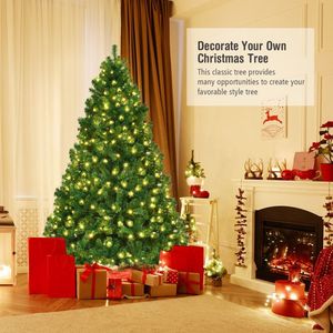 Albero di Natale Artificiale Pre-Illuminato di 2,1 Metri con Luci LED, Decorazione Naturale ed Elegante per la Stagione Festiva - Product Image 2