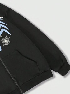 Sweat-shirts d'hiver pour hommes, logo personnalisé, impression sérigraphique, 100% coton, coupe ample, respectueux de l'environnement, pull-over de haute qualité - Product Image 4