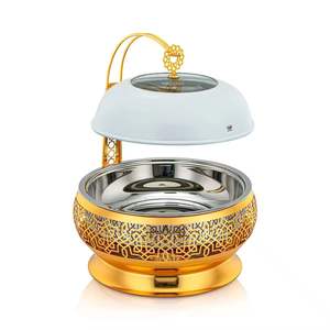 Hammered Copper Cooking Pot with Lid and Brass Handles Traditional Copper <b>Cookware</b> Stock Pot for Kitchen Cooking Serving - Product Image 4