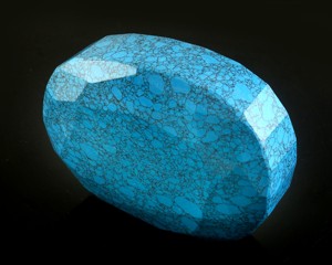 Lote al por mayor de 5000 quilates de turquesa calentada, cabujón ovalado facetado de corte esmeralda, piedra preciosa natural suelta para suministro de joyería - Product Image 2