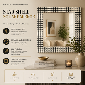 Premium 24 Inch Resin <b>Mirror</b> | Modern Geometric Pattern Frame | Decorative <b>Wall</b> <b>Mirror</b> <b>for</b> Living Room Bedroom Home, Hotel Decor - Product Image 5