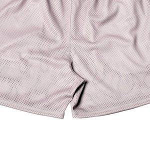 Shorts en maille élastique mi-taille pour homme, 100 % polyester, décontractés, pour l'été, séchage rapide, respirants, écologiques, anti-plis - Product Image 4