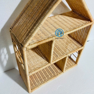 Nuevo Estante de Pared de Mimbre Tejido para Decoración de Habitaciones Infantiles, Diseño Natural, Ecológico, Proveedor Mayorista de Muebles - Product Image 5
