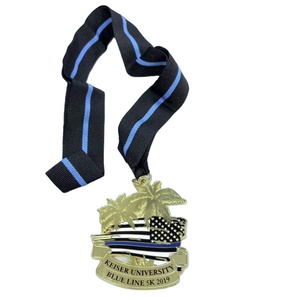 Customized Hard enamel Metal Crafts with Black Nickel Gold Silver Copper Glitter Finish Medals - Product Image 1