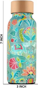 ขวดน้ำทองแดงแท้ 1000 มล. ดีไซน์คลาสสิกปรับแต่งได้ เป็นมิตรกับสิ่งแวดล้อม ป้องกันการรั่วซึม ขวดน้ำสำหรับดื่มตามหลักอายุรเวท - Product Image 6