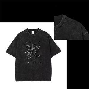 Oversized <b>Black</b> Cotton T-<b>Shirt</b> <b>Men</b> O-Neck <b>Short</b> <b>Sleeve</b> Casual Solid Color Jersey Knit Plain Dyed Top - Product Image 2