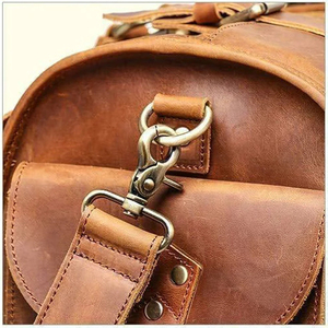 Bolsa de lona de cuero vacuno de alta calidad en venta, bolsas de lona de cuero de viaje personalizadas de primera calidad - Product Image 6