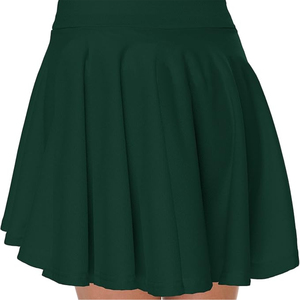 Wholesale Women's Comfortable Tennis <b>Skirt</b> <b>Black</b> Color Mid Waist Double Layer Sports Short Tennis <b>Skirt</b> With OEM Service - Product Image 1