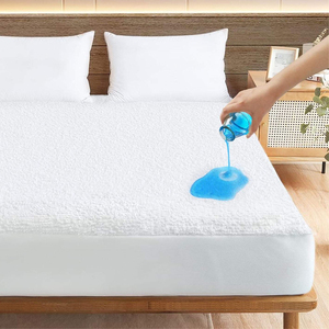 Soft Knitted Terry Mattress Protector with Moisture Resistant Layer Elastic Edge Fit Eco-Friendly Luxury Design 300tc Fabric - Product Image 5