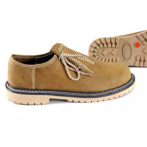 Chaussures brodées bavaroises allemandes, bottes en cuir décontractées avec broderie Oktoberfest, Trachten - Product Image 3