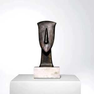 H 30.48 x L 10.16 x W 5.08 cm Modern Bronze Abstract Sculpture Irregular Shape Handmade Artistic Tabletop <b>Decor</b> Living Room - Product Image 5
