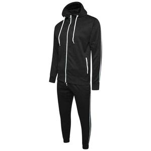Survêtement pour homme avec bandes latérales, sweat-shirt à fermeture éclair en polaire, jogging, gym, course à pied, vêtements de loisirs - Product Image 3