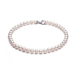 Collar de Perlas de Agua Dulce Redondas de 9-10 mm con Buen Brillo y Piel Limpia, Regalo Navideño para Mamá y Suegra - Product Image 5