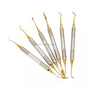 Ensemble de 6 instruments de restauration dentaire en composite, en acier inoxydable, manuel, certifié CE, OEM ODM, fournisseur en gros Medivolve - Product Image 3