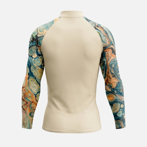 ODM <b>Swim</b> <b>Shirt</b> UPF 50+ Rash Guard Long Sleeve Quick Dry Sun Protection Swimwear Custom - Product Image 2